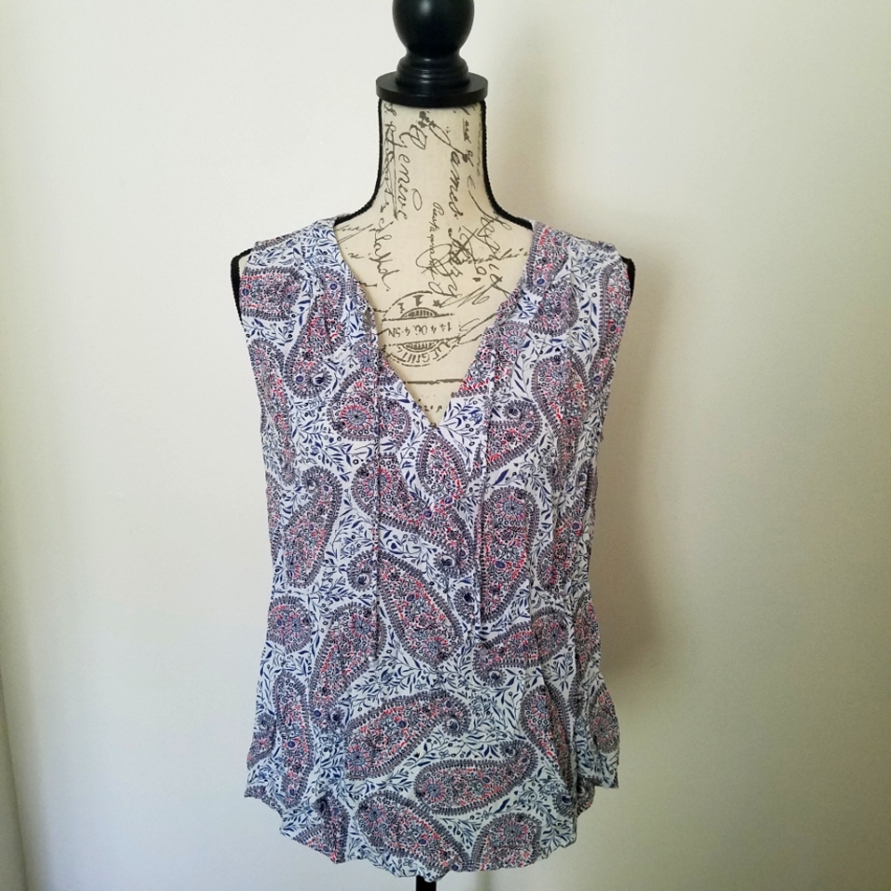 Old Navy Womens Paisley Blouse Size Medium